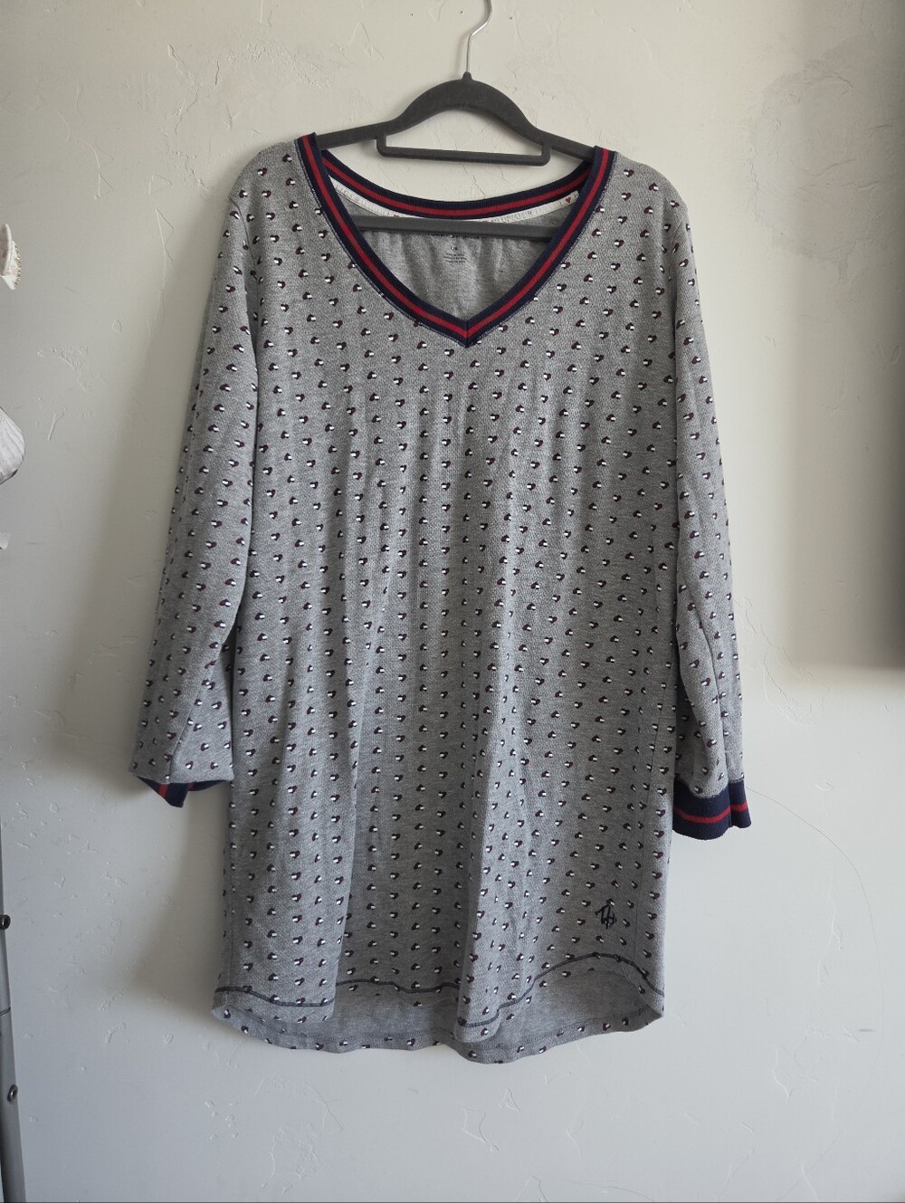 Tommy Hilfiger Grey V‑Neck Pajama